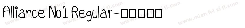 Alliance No1 Regular字体转换